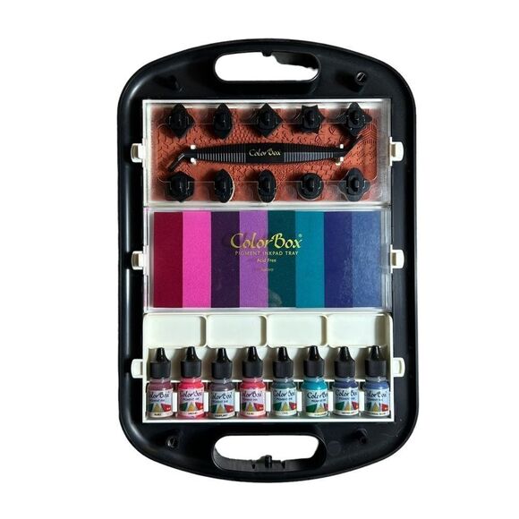 Rare Unique Find! Color Tool Box Ink Cases Set of 3 - Picture 13 of 16